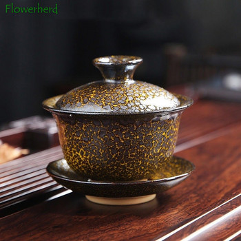 Κεραμικό Gaiwan Teaware Kung Fu Tea Bowl Κλίβανος τσαγιού Changed Portelain Tea Tureen Tea Bowl Sancai Gaiwan Tea Cup Home Large Tea Maker