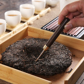 1 db fából készült teakés teaszertartási kellékek Puer dedikált teatű kínai kung fu teasets eszközök konyhai kiegészítők