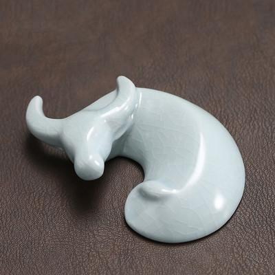 Kínai Yixing Purple Clay Tea Háziállat Kézzel Készített Állat- és Növénymodell Tea Figura Díszek Teáskészlet Dekoráció Kiváló ajándékok