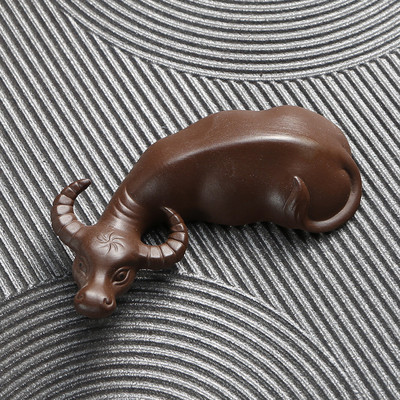 Kínai Yixing Purple Clay Tea Háziállat Kézzel Készített Állat- és Növénymodell Tea Figura Díszek Teáskészlet Dekoráció Kiváló ajándékok