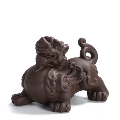 Kínai Yixing Purple Clay Tea Háziállat Kézzel Készített Állat- és Növénymodell Tea Figura Díszek Teáskészlet Dekoráció Kiváló ajándékok
