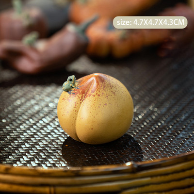 Ķīniešu Yixing Purpura māla tēja mājdzīvnieku rotājumi Simulācija Augļi Statiņa Roku darbs Tējas servīzes dekori Mājas dārzs Mākslas dāvanas