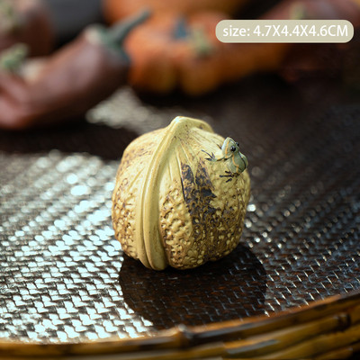 Ķīniešu Yixing Purpura māla tēja mājdzīvnieku rotājumi Simulācija Augļi Statiņa Roku darbs Tējas servīzes dekori Mājas dārzs Mākslas dāvanas