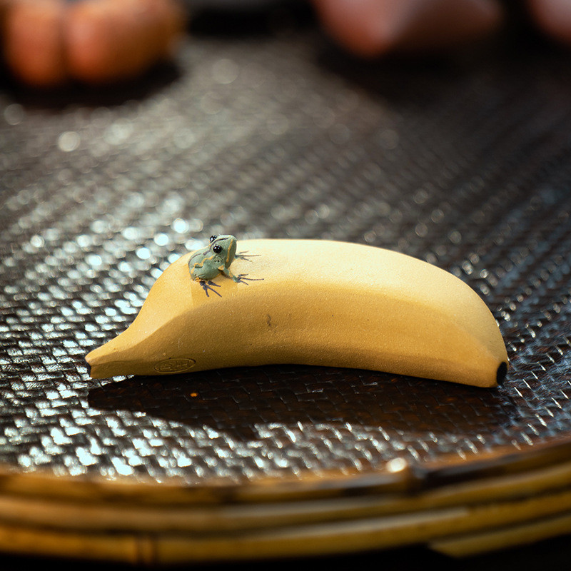 Ķīniešu Yixing Purpura māla tēja mājdzīvnieku rotājumi Simulācija Augļi Statiņa Roku darbs Tējas servīzes dekori Mājas dārzs Mākslas dāvanas