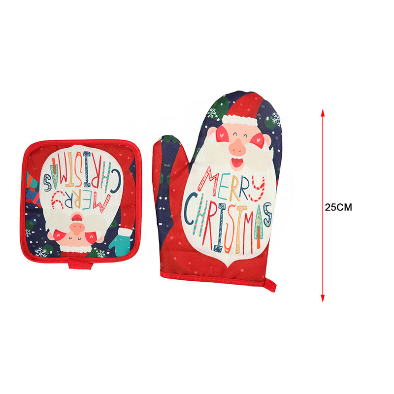 Virtuves Pretkarstuma Cimdi Ziemassvētku Mikroviļņu Cimdi Katlu turētājs Cimdi Cimdi BBQ Izolācijai Cimdi Karsti cepeškrāsns cimdi Cepšanai