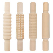 Koka tekstūras velmēšanas tapa keramikas keramikas polimēru mākslas reljefs stienis nūdeļu pagatavošanai Roku darbs keramikas keramikas mākslas raksta dekors