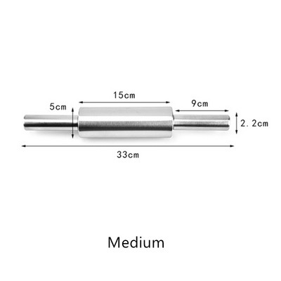 4 izmēra nerūsējošā tērauda nepiedegošā rullīša maiznieki Cepumu mīklas picas nūdeles kūku veltnis Cepšanas trauki Virtuves cepšanai konditorejas izstrādājumi