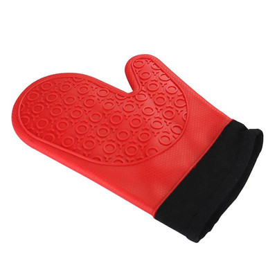 Силиконови топлоустойчиви ръкавици Нехлъзгаща се силиконова ръкавица за фурна Водоустойчиви топлоустойчиви ръкавици Ръкавици за печене Кухненски аксесоари
