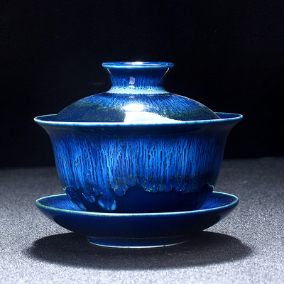 Yixing cepeškrāsns maiņa Keramikas Gaiwan tējas krūze Roku darbs Tējas trauks Japāņu luksusa Retro mājas tējas komplekts Aksesuāri Dzērieni