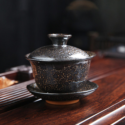 Yixing cepeškrāsns maiņa Keramikas Gaiwan tējas krūze Roku darbs Tējas trauks Japāņu luksusa Retro mājas tējas komplekts Aksesuāri Dzērieni