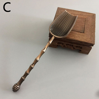 Naujas retro metalinis kiniškas arbatos šaukštelis šaukštelis arbatos rinkinys arbatos lapelių rinkiklio laikiklis arbatos ceremonijos reikmenys priedai įrankis