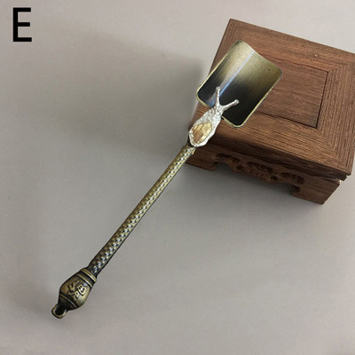 Naujas retro metalinis kiniškas arbatos šaukštelis šaukštelis arbatos rinkinys arbatos lapelių rinkiklio laikiklis arbatos ceremonijos reikmenys priedai įrankis