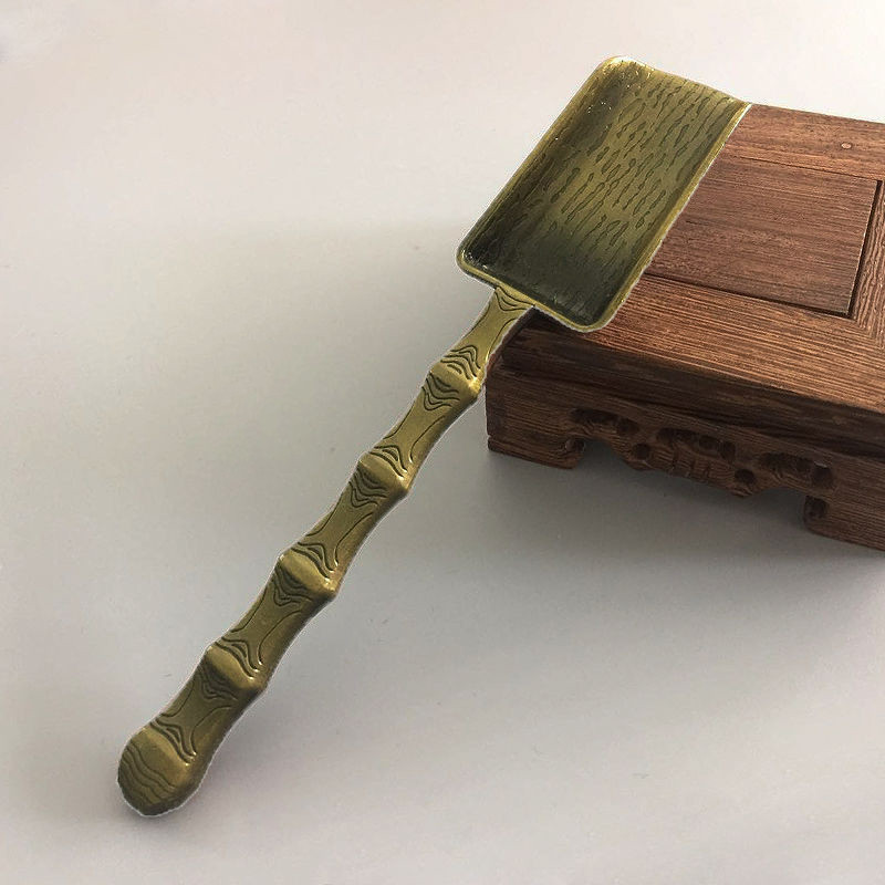 Naujas retro metalinis kiniškas arbatos šaukštelis šaukštelis arbatos rinkinys arbatos lapelių rinkiklio laikiklis arbatos ceremonijos reikmenys priedai įrankis