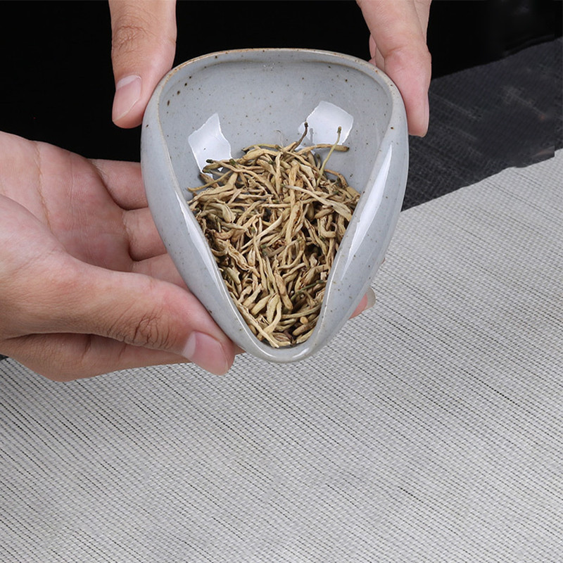 Keraamilised teelusikakesed Kung Fu teekomplekt Aksessuaarid Teealus Kaunistused Retrovalgest portselanist Celadon Teelusikas Labidas teenõud