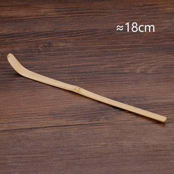 Естествени ръчно изработени дървени листа от чай Матча пръчици Лъжица Чайни прибори Бял бамбук Кухненски инструмент Подправка Джаджа Съдове за готвене Аксесоари