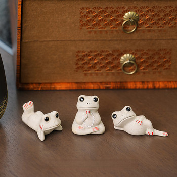 New Frog Tea Pet Tea Ceramic Crafts Διακόσμηση σπιτιού Lotus Leaf Lotus Επιτραπέζιο Διακόσμηση Τελετής τσαγιού Διακόσμηση Zen Σημασία