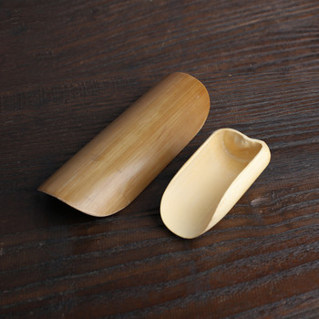 Νέο φυσικό μπαμπού ξύλινο κουτάλι τσαγιού κουτάλι ρετρό στυλ Εργαλεία τσαγιού Κουζίνα Κουζίνα υψηλής ποιότητας Κουτάλια ευαίσθητα αξεσουάρ