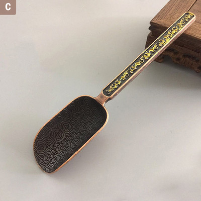 Kastuvo formos arbatos šaukšteliai Retro kinų stiliaus arbatos priedai Varis Cukrus Druska Kavos Šaukšteliai Virtuvei Kongfu Arbatos Įrankiai Įtaisai