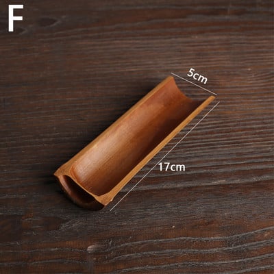 Aukštos kokybės arbatos priedai Kinijos Kongfu medinis bambuko retro stiliaus natūralios arbatos šaukštelis Subtilus šaukštas nešiojamas bambuko arbatinis šaukštelis