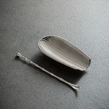 GongFu Tea Spoon Tea Shovel Set Hand Hammered Tone Caddy Poon Tea Dustpan Θήκη τσαγιού Tea Pick Tea Ceremony Σκεύη