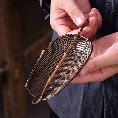 GongFu tējas karotes tējas lāpstiņas komplekts ar rokām āmurēts tonis Caddy karote tējas atkritumu kaste Tējas turētājs Tējas izvēles tējas ceremonijas piederumi