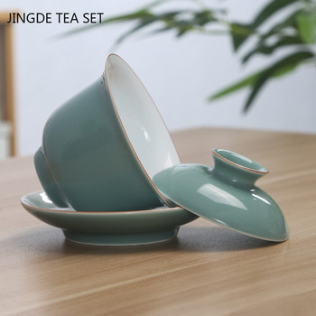 Classic Ceramics Tea Tureen Home μονόχρωμο με κάλυμμα Φλυτζάνι τσαγιού Ταξίδι Φορητό Teaware Χειροποίητο Αξεσουάρ Τελετής Τσαγιού