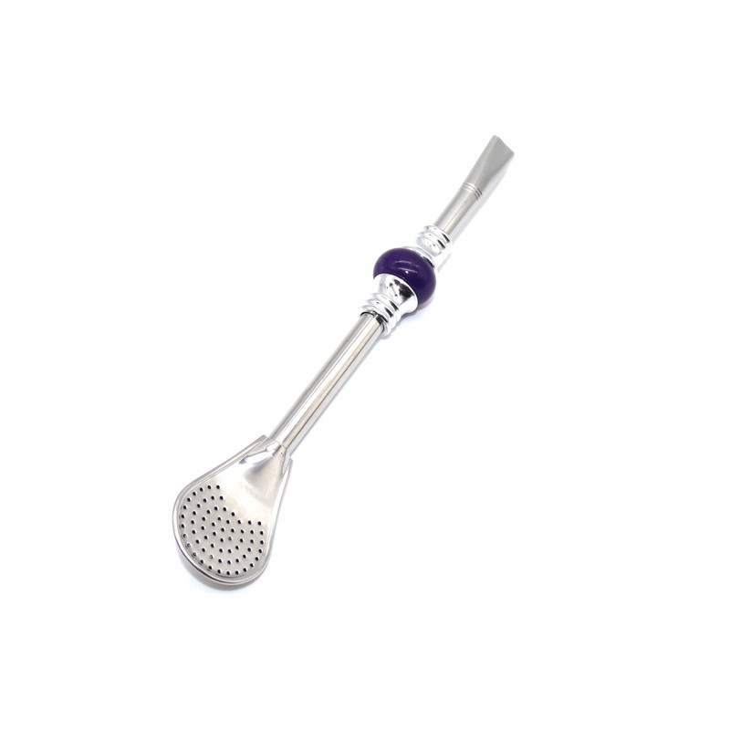 16cm 19cm rozsdamentes acél 304 szalmakanál színes gyöngy teafilter Yerba Mate Bombilla újrafelhasználható kávéskanál tejivás