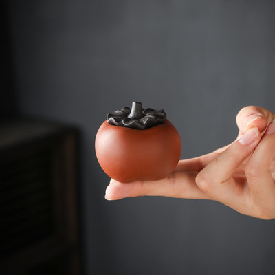 Lucky Purple Clay Narancs Tea Kisállat Datolyaszilva Csiga Tea Művészeti Díszek Kínai Kézműves Kung Fu Tea Otthoni Dekor Tea Kiegészítők