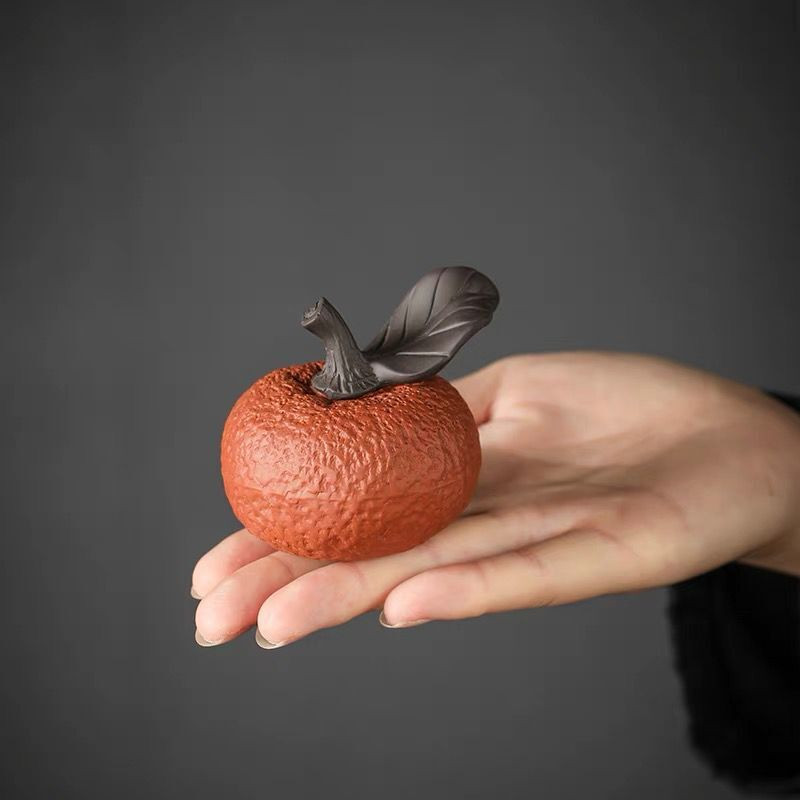 Lucky Purple Clay Narancs Tea Kisállat Datolyaszilva Csiga Tea Művészeti Díszek Kínai Kézműves Kung Fu Tea Otthoni Dekor Tea Kiegészítők