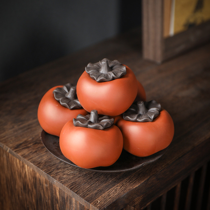 Lucky Purple Clay Narancs Tea Kisállat Datolyaszilva Csiga Tea Művészeti Díszek Kínai Kézműves Kung Fu Tea Otthoni Dekor Tea Kiegészítők