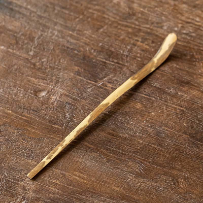 Japoniško stiliaus arbatinis šaukštelis bambuko dizaino Retro Matcha rankų darbo arbatos kepsninė arbatos adatėlė arbatos peilis Dvejopos paskirties arbatos ceremonijos dalysZC369