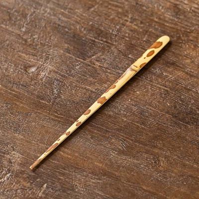 Japoniško stiliaus arbatinis šaukštelis bambuko dizaino Retro Matcha rankų darbo arbatos kepsninė arbatos adatėlė arbatos peilis Dvejopos paskirties arbatos ceremonijos dalysZC369