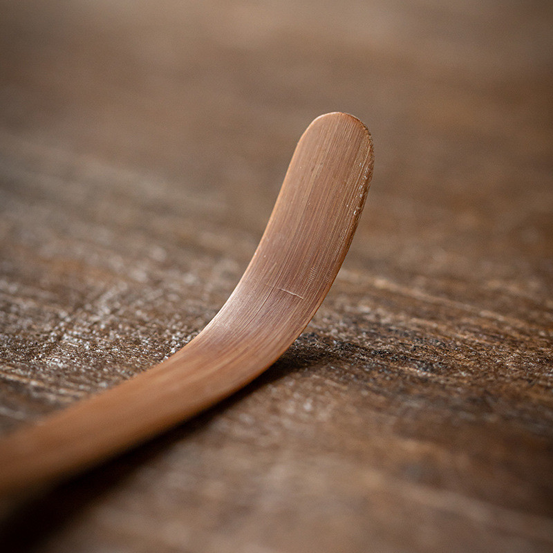 Japoniško stiliaus arbatinis šaukštelis bambuko dizaino Retro Matcha rankų darbo arbatos kepsninė arbatos adatėlė arbatos peilis Dvejopos paskirties arbatos ceremonijos dalysZC369