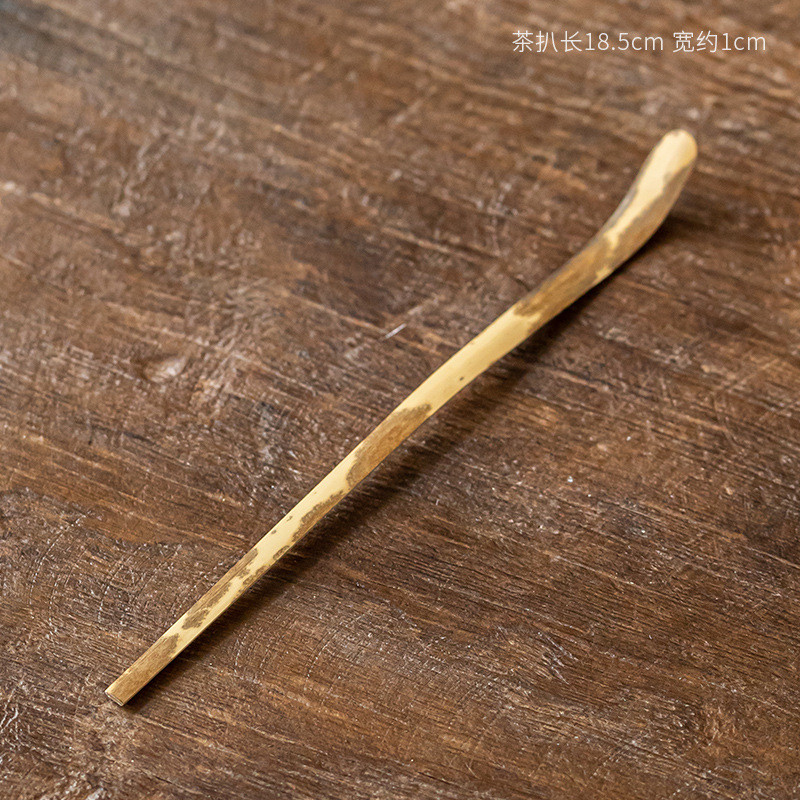 Japoniško stiliaus arbatinis šaukštelis bambuko dizaino Retro Matcha rankų darbo arbatos kepsninė arbatos adatėlė arbatos peilis Dvejopos paskirties arbatos ceremonijos dalysZC369