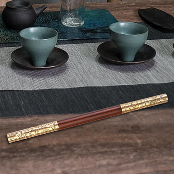 Εργαλεία μαχαιριού τσαγιού Copper Kung Fu Tea Tool Professional Rosewood Tea Needle Tea Needle Μαχαίρι Κόφτης τσαγιού για Εργαλεία Θραύσης Αρχική