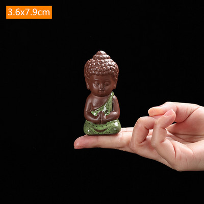 Kínai Yixing Purple Clay Tea Pet Lovely Figura Szobor Tea Asztali Dekoráció Otthoni Asztali Dekoráció Lila Agyag Teakészlet Kiegészítők