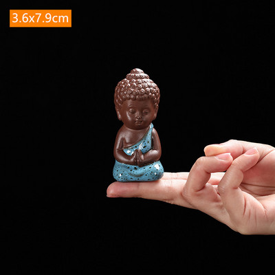 Kínai Yixing Purple Clay Tea Pet Lovely Figura Szobor Tea Asztali Dekoráció Otthoni Asztali Dekoráció Lila Agyag Teakészlet Kiegészítők