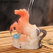 Radoša sveķu krāsas maiņa tēja Mājdzīvnieks Ķīniešu zodiaka statuja