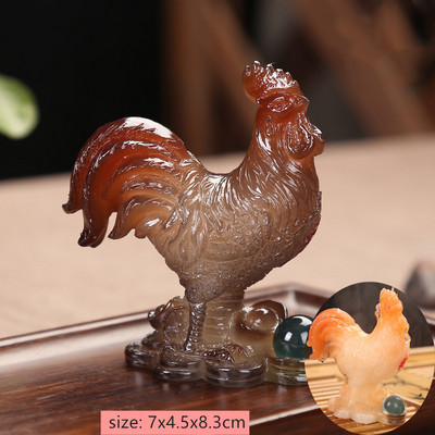 Radoša sveķu krāsas maiņa tēja Mājdzīvnieks Ķīniešu zodiaka statuja