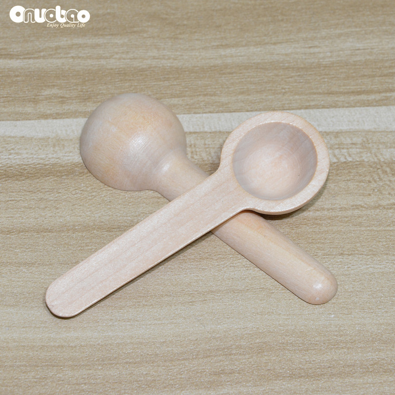 Onuobao 20 vnt Mini medinė druska Namų virtuvė Virtuvė Šaukštai Įrankis Cukrus Arbatos Šaukštas Druska Prieskoniai Medus Kavos Arbatiniai Šaukšteliai