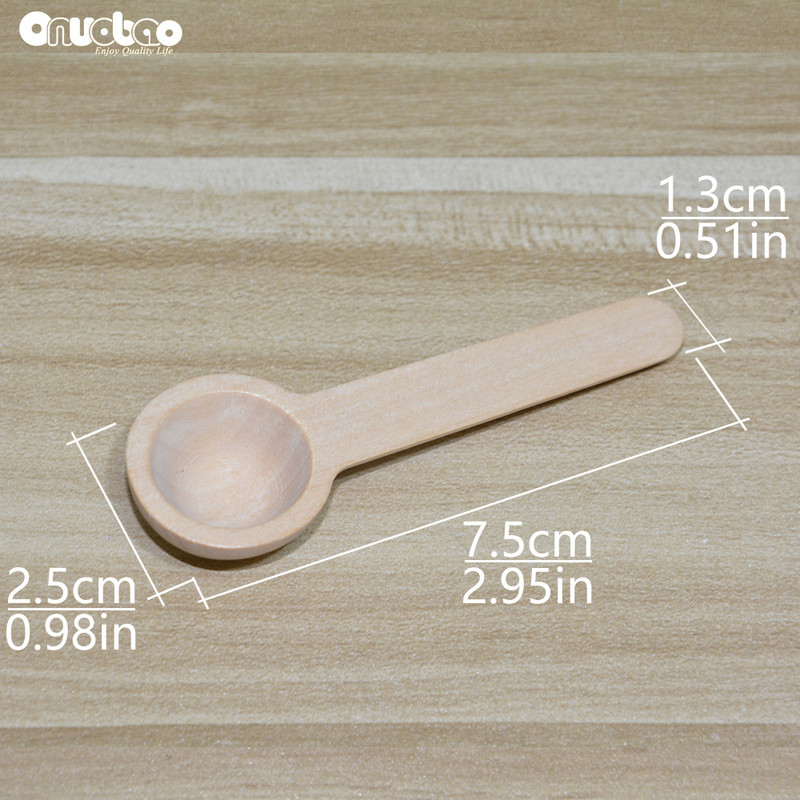 Onuobao 20 vnt Mini medinė druska Namų virtuvė Virtuvė Šaukštai Įrankis Cukrus Arbatos Šaukštas Druska Prieskoniai Medus Kavos Arbatiniai Šaukšteliai