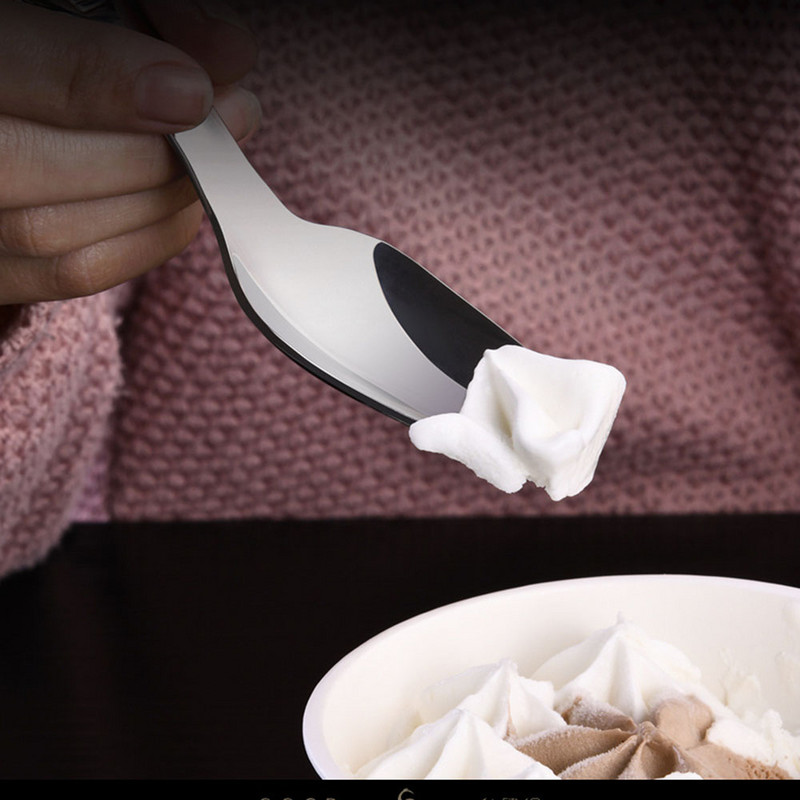 304 Nerūsējošā tērauda tējas karote deserta saldējuma karote ar īsu rokturi bērnu karote galda piederumi kafejnīcai konditorejas izstrādājumiem