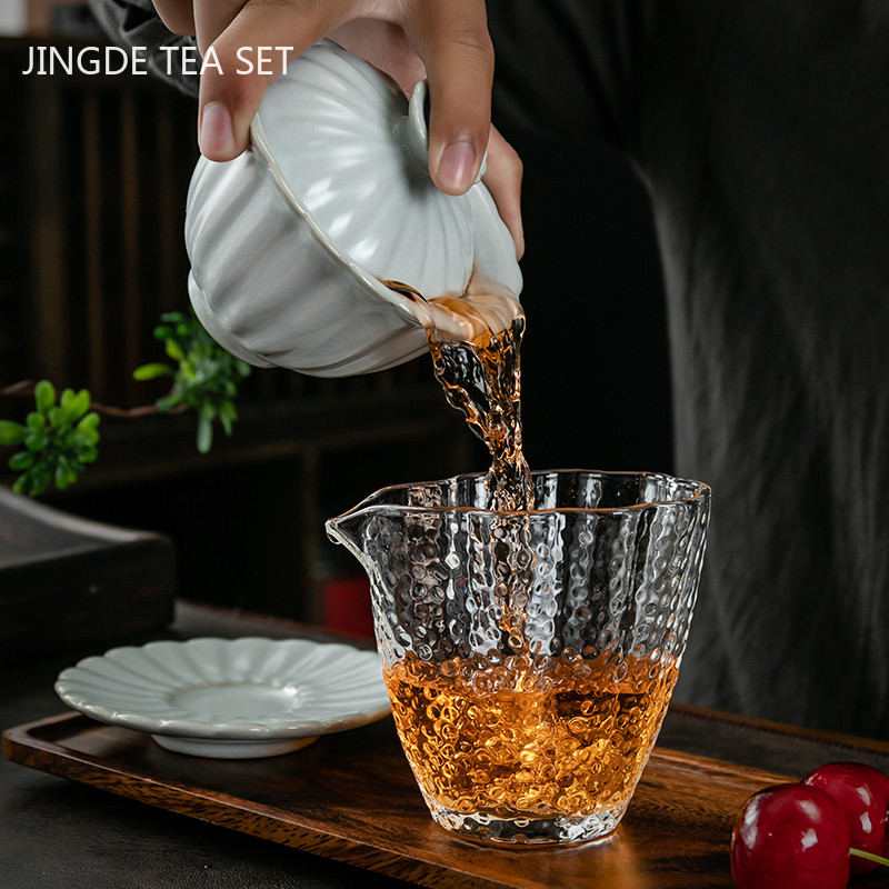 Pielāgota keramikas vienkrāsains Gaiwan Retro ar rokām gatavota tējas bļoda ķīniešu tējas automāts ar vāku tējas tases Boutique tējas komplekta piederumi