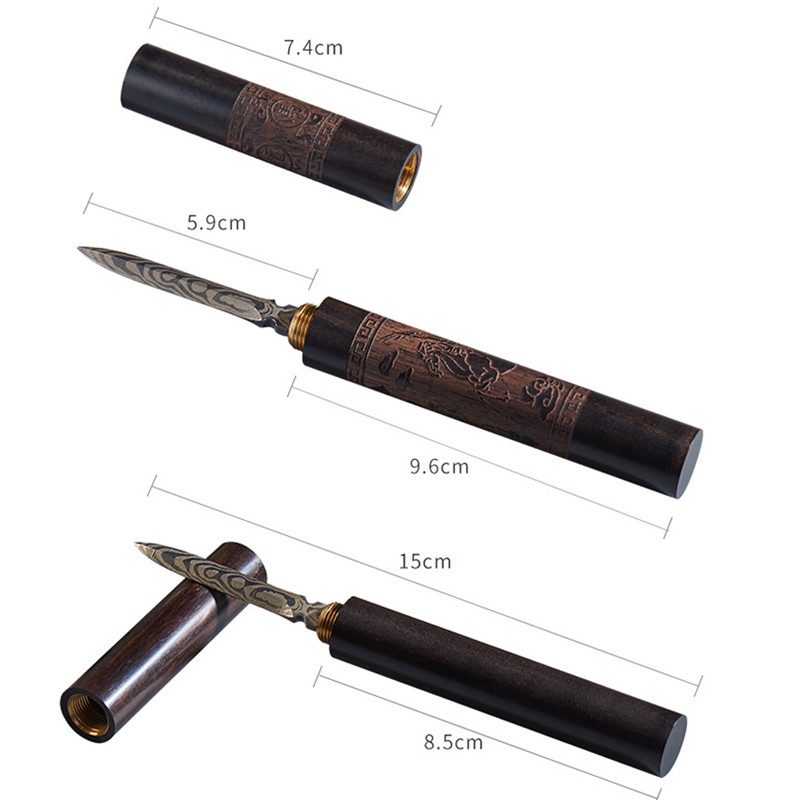 Išskirtinis nerūdijančio plieno juodmedžio kiniškas Puer arbatos adatų pjaustytuvas Damasko arbatos peilis Masyvaus medžio arbatos rinkinys Namų vakarėlio arbatos priedai