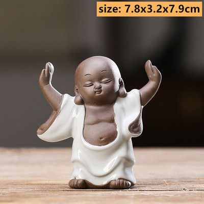 Szép állatszobor teás asztaldísz kínai stílusú kerámia tea kisállat díszek íróasztal asztali kézműves teáskészlet kellékek