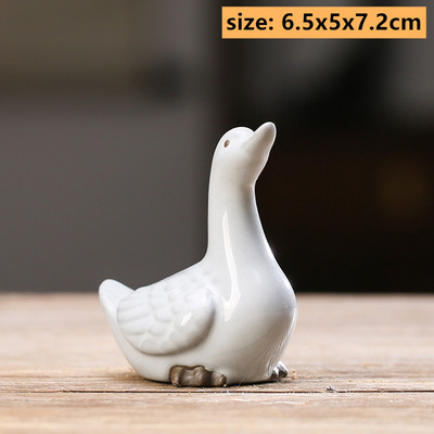 Szép állatszobor teás asztaldísz kínai stílusú kerámia tea kisállat díszek íróasztal asztali kézműves teáskészlet kellékek