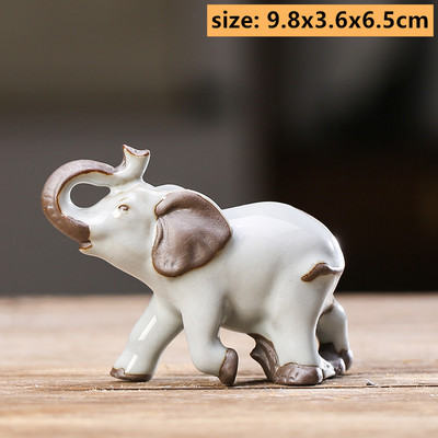 Szép állatszobor teás asztaldísz kínai stílusú kerámia tea kisállat díszek íróasztal asztali kézműves teáskészlet kellékek