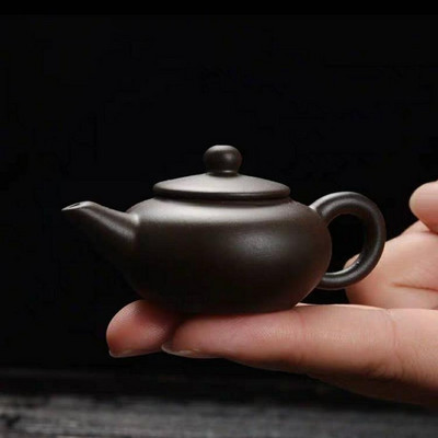 1gb Purpura māla tēja Pet Mini pirkstgaliem Tējkannas rotājumi Radošs tējas komplekts Piederumi Boutique tējas galda dekorēšana tējkanna