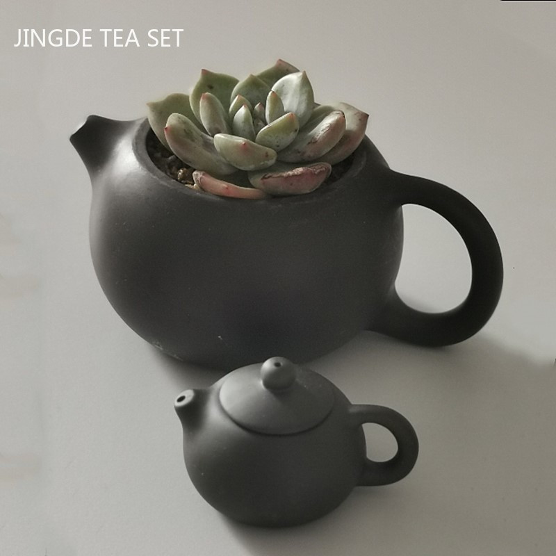 1gb Purpura māla tēja Pet Mini pirkstgaliem Tējkannas rotājumi Radošs tējas komplekts Piederumi Boutique tējas galda dekorēšana tējkanna