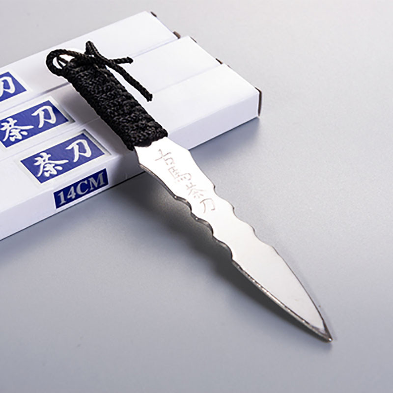 Kiváló minőségű Puerh tea Kés tű Puer kés kúp rozsdamentes acél fém betét teáskészlet sűrítő puer kés tea kiegészítők